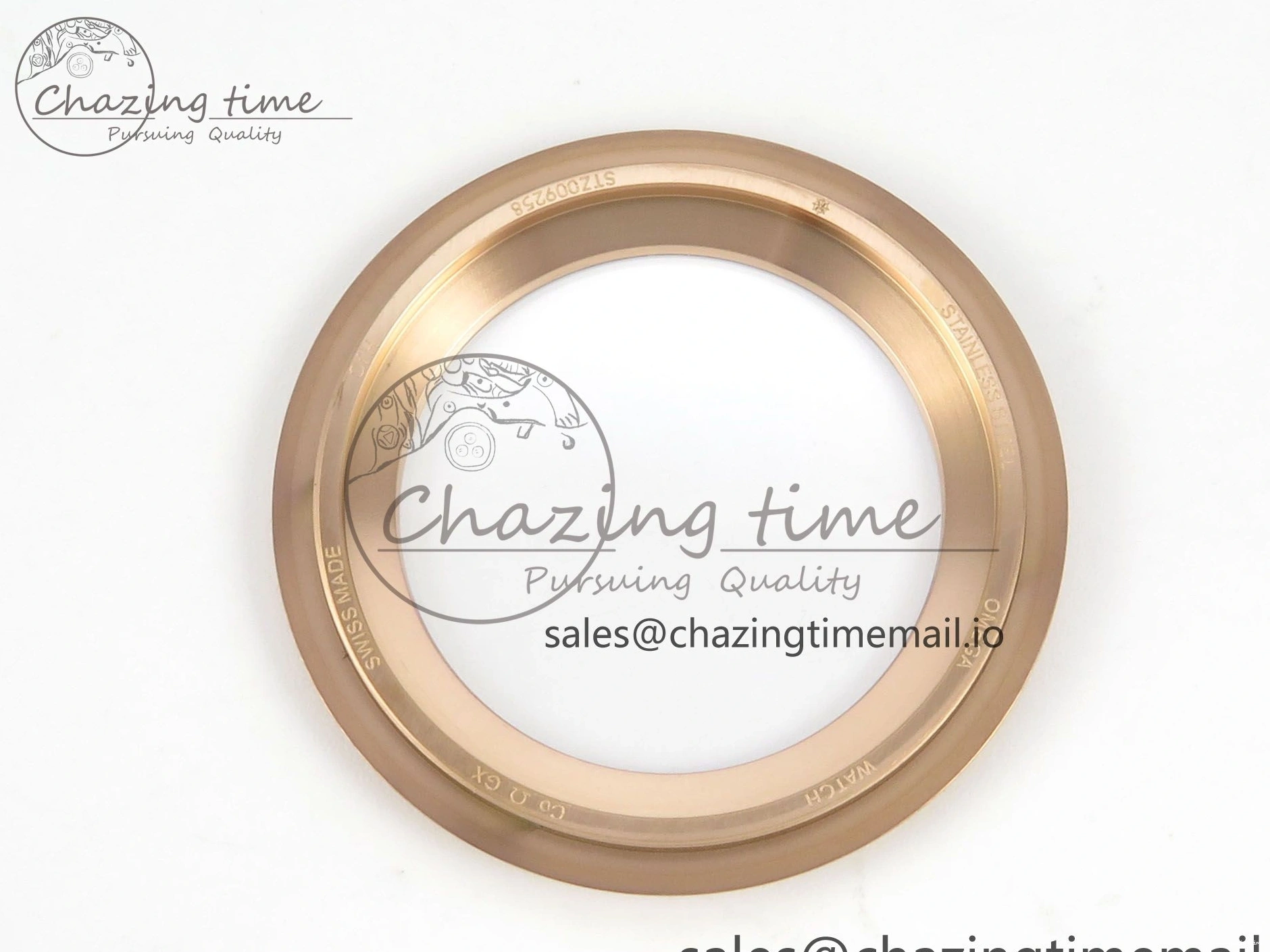 0226 Stylish Seamaster 300M Diver Rose Gold VSF 1:1 Best Edition Black Dial on Mesh Bracelet A 7662